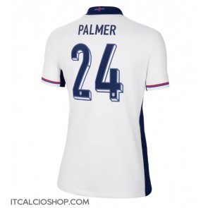 Inghilterra Cole Palmer #24 Prima Maglia Femmina Europei 2024 Manica Corta